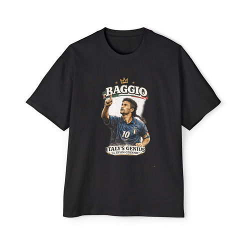 BAGGIO printed oversized T-shirt Vintage Football series
