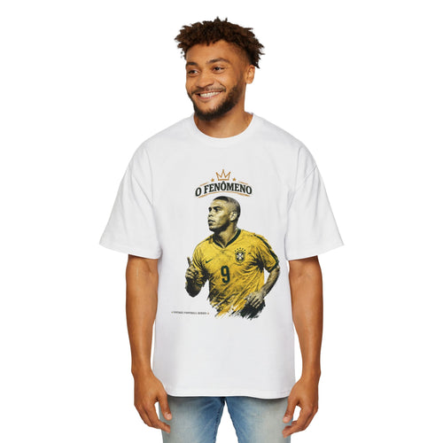 Brazil Ronaldo Fenomeno Printed T-shirt Vintage Football Series