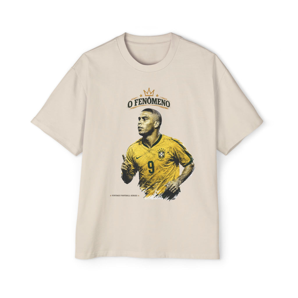Brazil Ronaldo Fenomeno Printed T-shirt Vintage Football Series